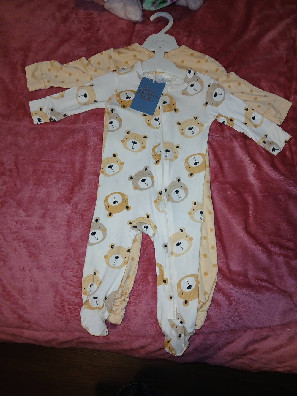 Tres BEAU Et Belle NWT 2 Piece Bear-Print Kids One-Piece
